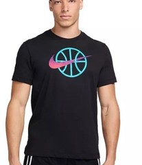 Nike Tee Dri Fit Men’s Size XL Black With Pink And Blue Graphic Design