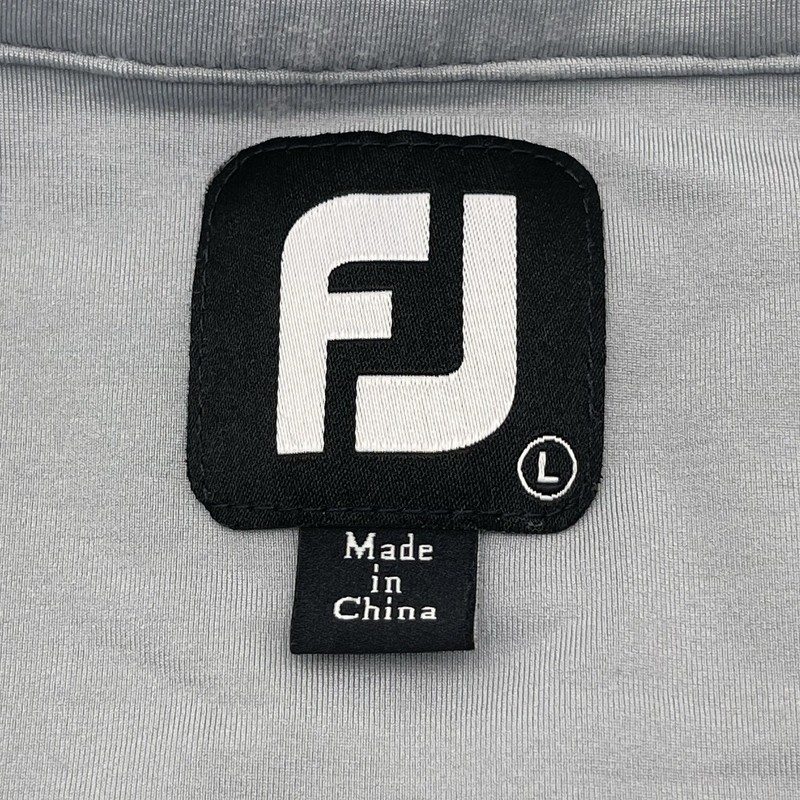 FootJoy Pullover Mens Large Light Blue Gray Half Zip Golf Performance FJ gallery