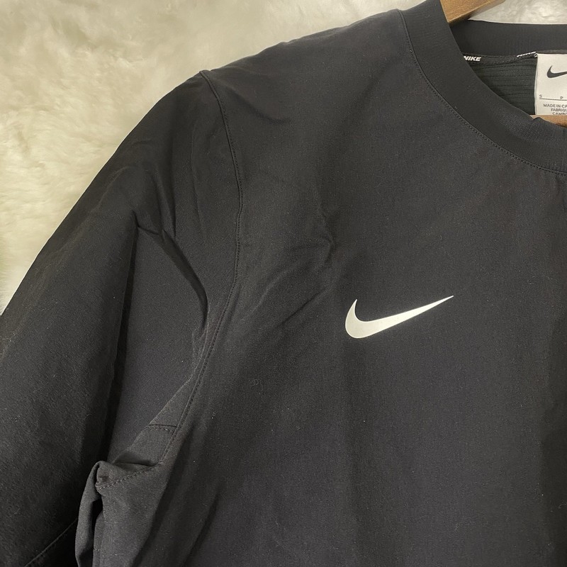 Nike Dri-Fit Lightweight Baseball Player Pullover Black Mens Size S FD4291-049 gallery
