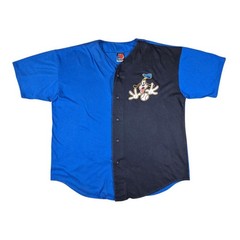 Vintage USA Made Blue And Black Goofy Baseball Jersey Mens Extra Large