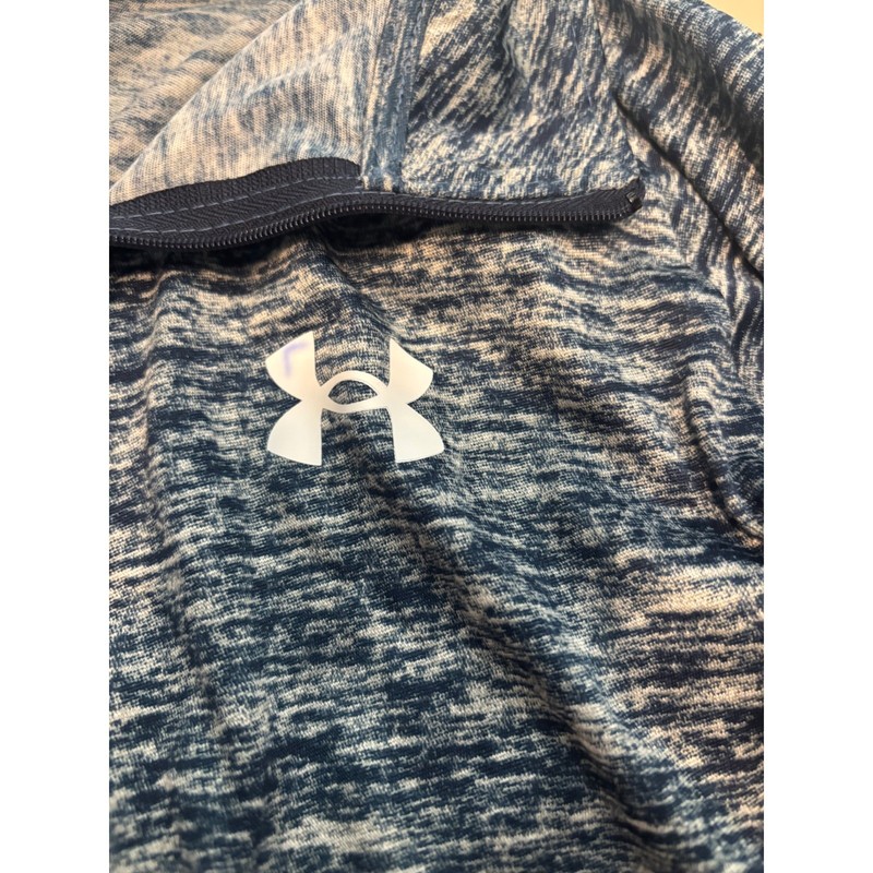 Under Armour Mens Tech 2.0 1/2 Zip Pullover Navy Space Dye 1328495-310 Small gallery