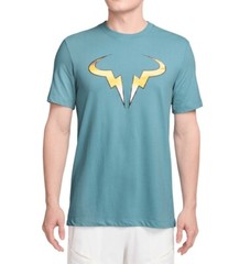 Nike Court Rafa Nadal Tennis Dri-FIT T-Shirt Demin Turquoise Size M HJ0528-464