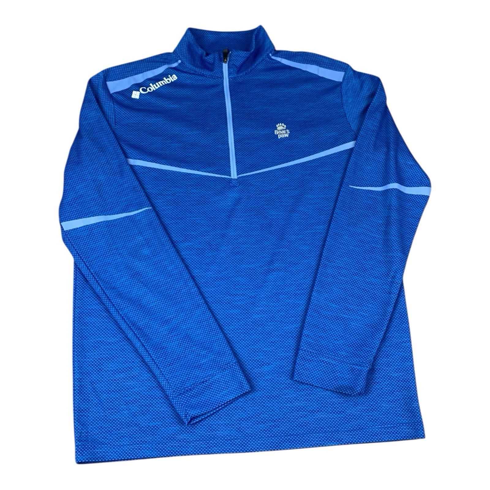 Columbia Golf Men’s 1/4 Zip Pullover Blue, Bear’s Paw, Size Medium gallery
