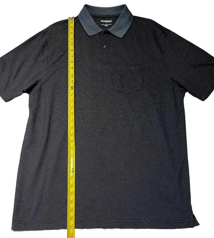 ROUNDTREE YORKE TRAVELSMART GOLF PERFORMANCE POLO SHIRT MENS L BLACK CHECK gallery