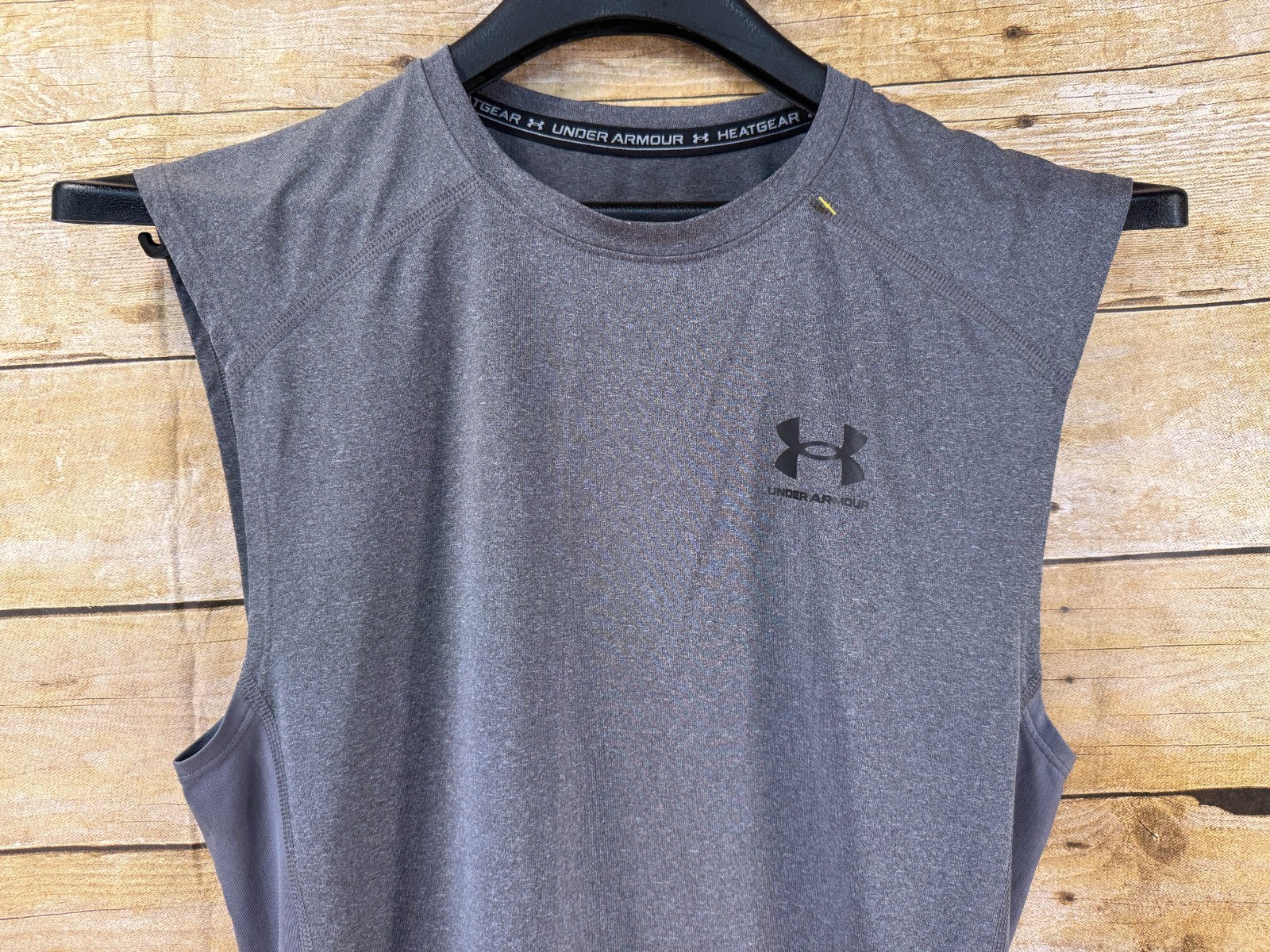 UNDER ARMOUR HEATGEAR COMPRESSION BASE TEE SHIRT SLEEVELESS GRAY MEN'S MEDIUM gallery