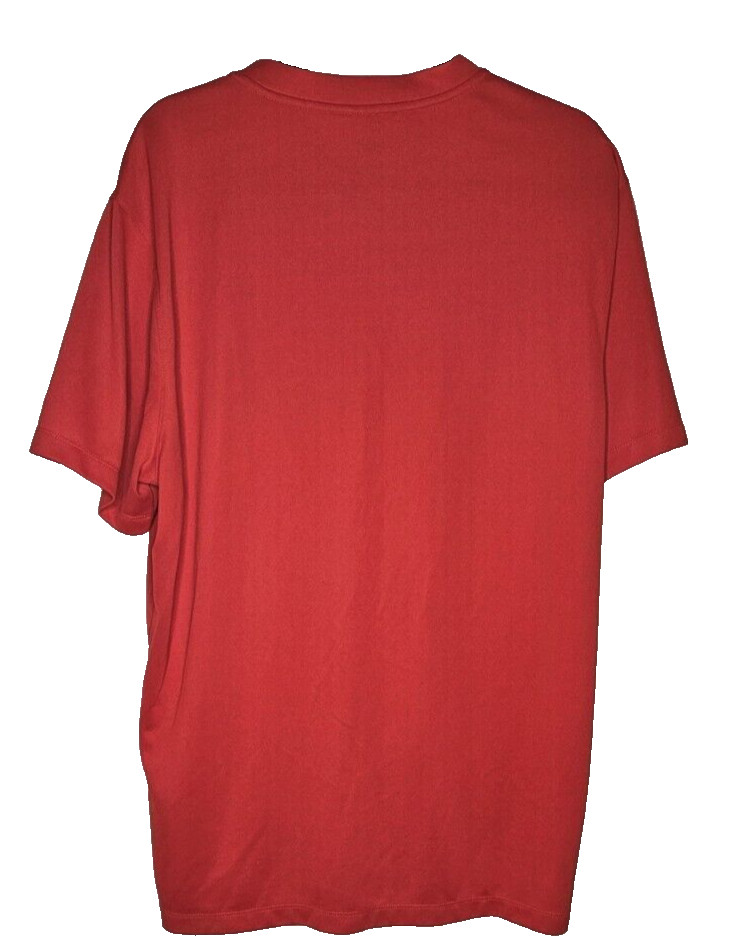 Nike Dri-Fit Red Short Sleeve Golf Polo Shirt Men's Size XL Pre-Owned gallery