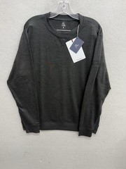 Rhoback Pace Performance Crew Pullover Mens L Black Lightweight Performance NWT