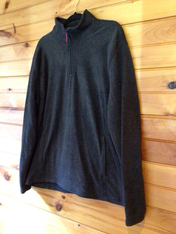 Saddlebred Men's 1/4 Zip Pullover Fleece Sweater Jacket Dark Gray Medium gallery