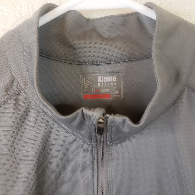 Alpine Design DRI-LOGIC Pullover Grat 1/4 Zip Long Sleeve Men's L Stretch gallery