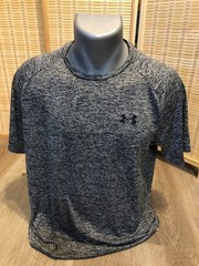 Under Armour Athletic Sportswear SS Men’s Shirt Static Gray Large L Heatgear 662