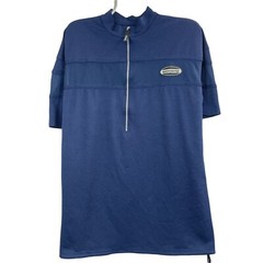 Giordana cycling shirt mens activewear Large, short sleeve navy sportswear tee