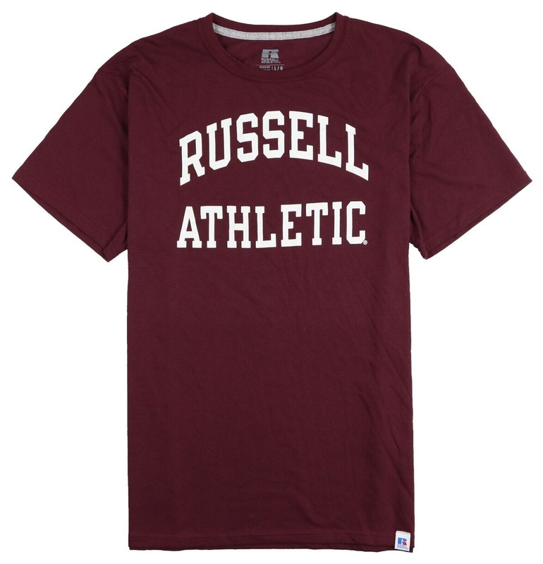 Russell Athletic Men's Logo Graphic Short-Sleeve T-Shirt, Maroon Red, Medium gallery