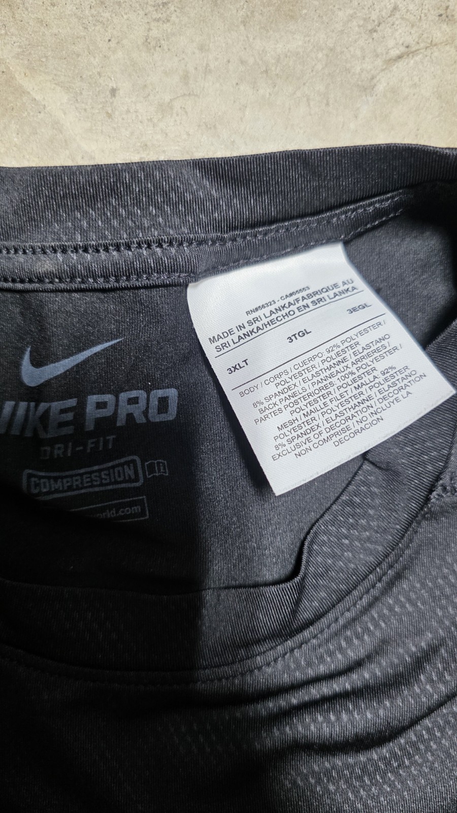 Nike Pro Compression Tank Top Mens (COMPRESSION XXXL/Fits Like XL NORMAL FIT) gallery