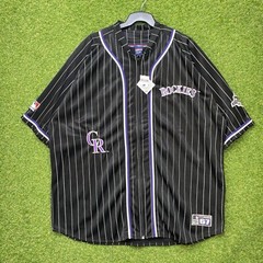Colorado Rockies Jersey Mens 3X XXXL Hip Hop Pinstripe Willie Esco Baseball