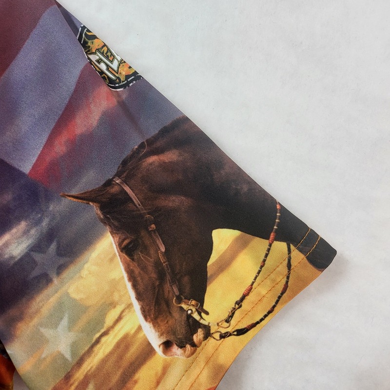 Flashpoint Designs Deadwood Shootout 2019 Western Cowboy Quarter Zip Jersey XL gallery