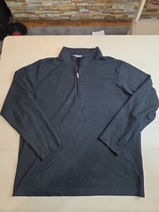 Adidas Golf Prime Green Mens XL 1/4 Zip Long Sleeve Dark Gray