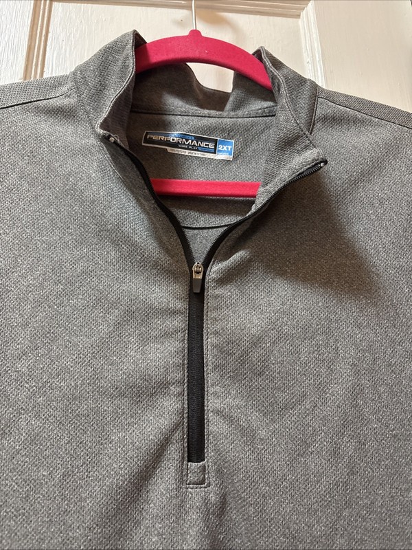 Roundtree And York Performance Workplace 2Xt Quarter Zip Gray Lightweight gallery