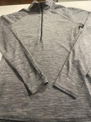 Under Armour Three-Quarter Zip Medium Grey And Black Long Sleev