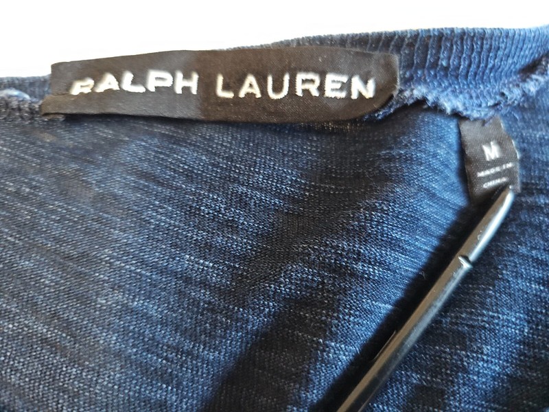 Ralph Lauren Black Label Lightweight Pullover L/S Shoulder Button Pocket Shirt M gallery