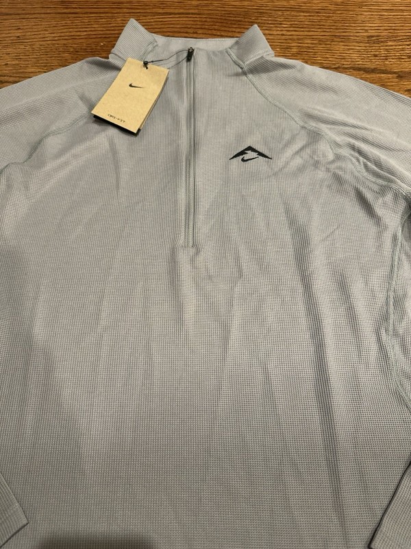 Nike Trail Dri-FIT 1/2-Zip Mid Layer Running Top Mens Size Medium Grey FV9994078 gallery