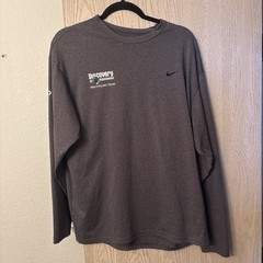 RareNike Dri-FIT Discovery Channel Pro Cycling Team Men’s L Long Sleeve Tee Gray