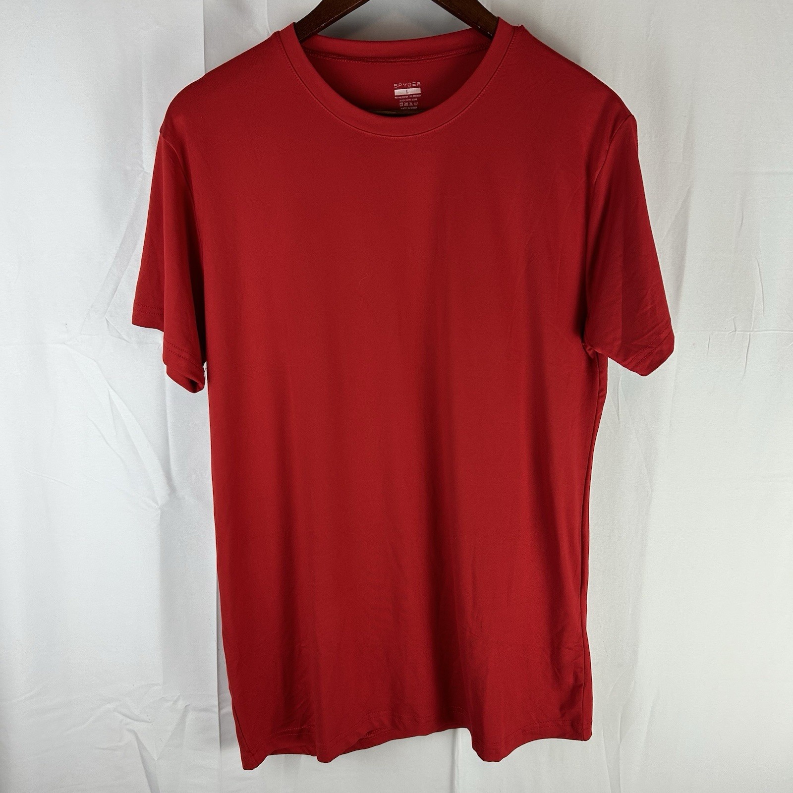 Spyder Athletic Mens Large Red T-Shirt Running Training Loungewear Athleisure gallery