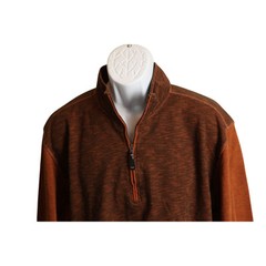 Pete Huntington Men’s two toned 1/2 zip Sweater pullover Large XXL