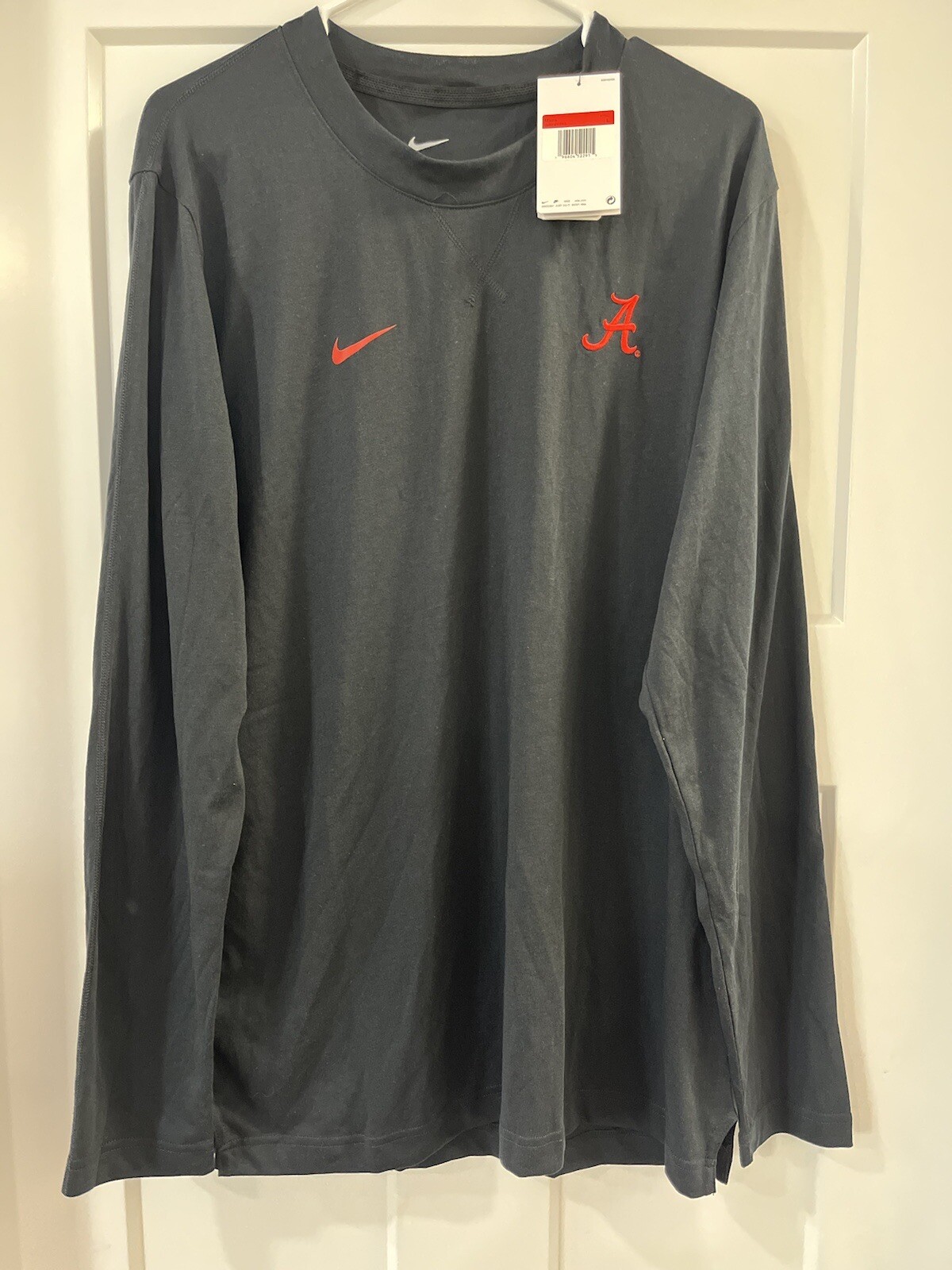 NIKE ALABAMA DRI-FIT PLAYER MEN'S LARGE LONG-SLEEVE FOOTBALL TOP BLACK gallery