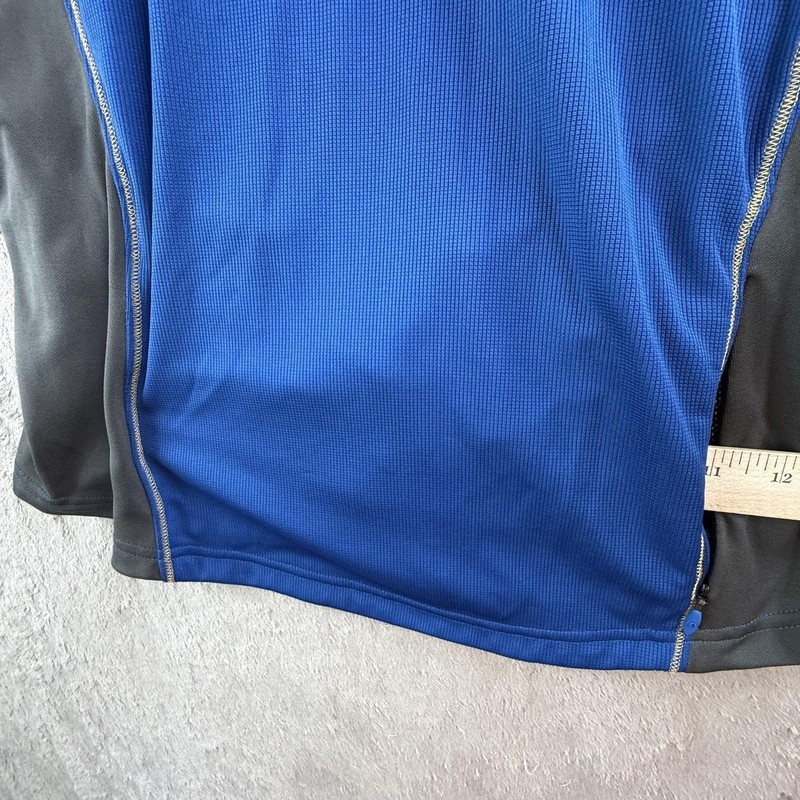 Pearl Izumi Shirt Mens Medium Blue Gray 1/4 Zip Cycling Jersey Top Breathable gallery