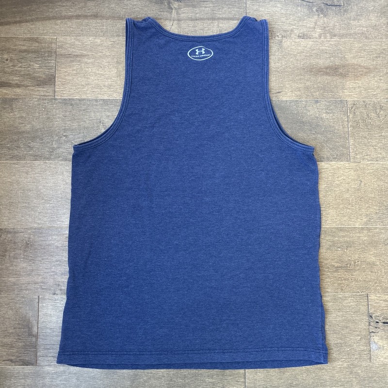 Under Armour Shirt Mens Medium Dark Gray Loose Heat Gear Tank Top Sleeveless USA gallery