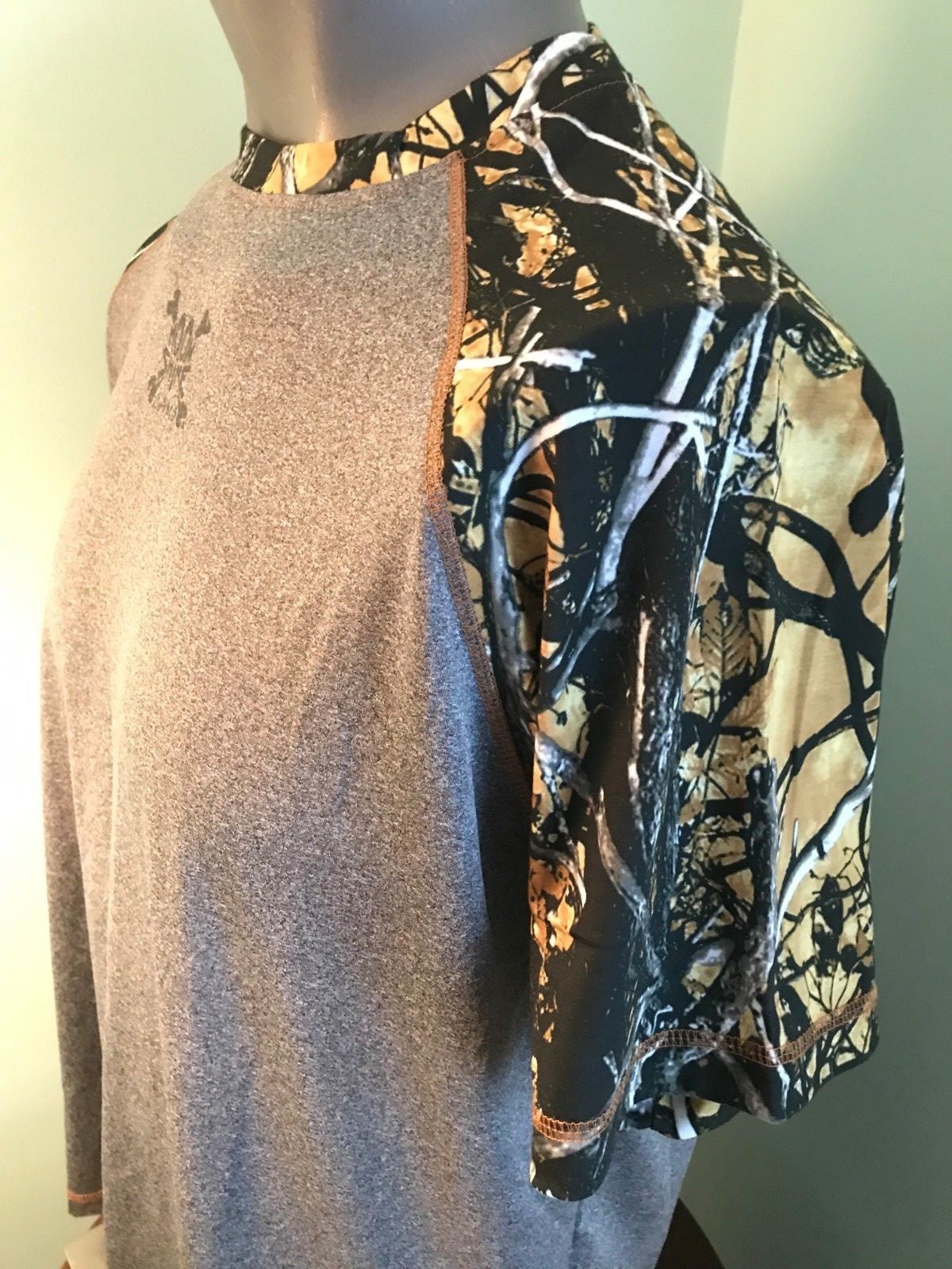 New Moonshine Lifestyle Mens Large Poly Spandex T Shirt Gray-Outshine Camo gallery