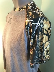 New Moonshine Lifestyle Mens Large Poly Spandex T Shirt Gray-Outshine Camo