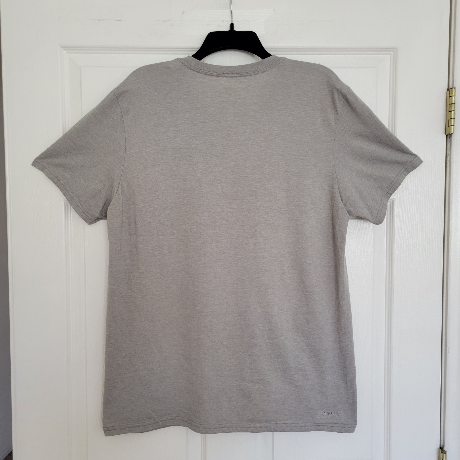 Adidas Go To Performance CLIMALITE Gray Short Sleeve T-Shirt Size Large gallery