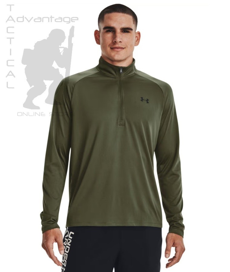 Under Armour UA Tech 1/2 Zip Long Sleeve - Marine OD - LARGE gallery