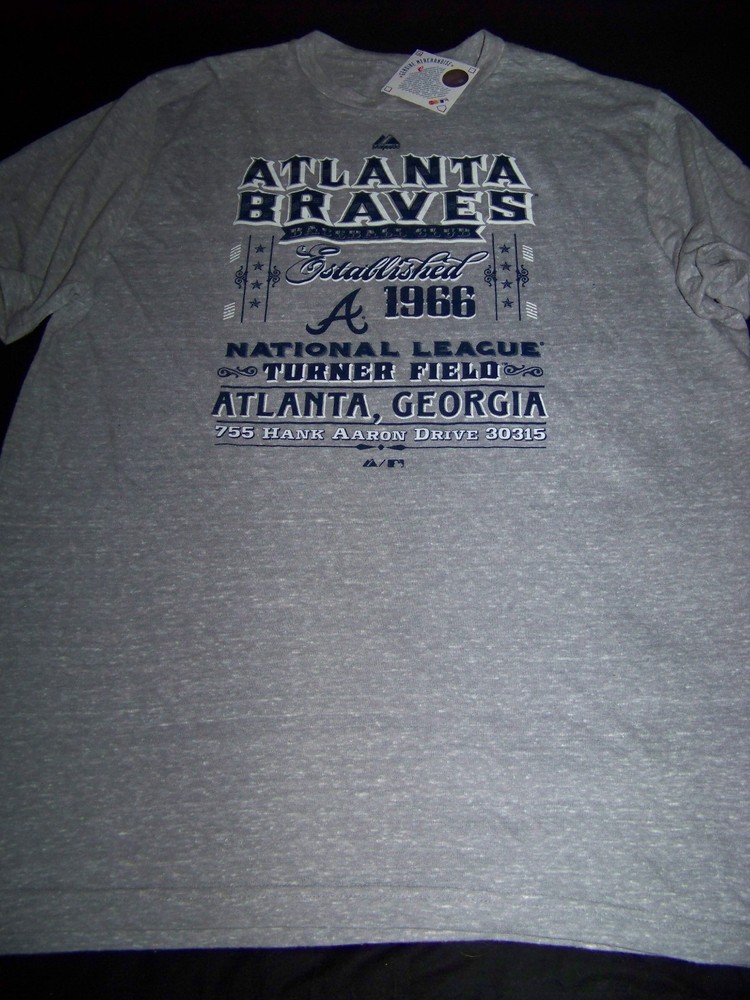 Majestic Men's Atlanta Braves Shirt NWT XL