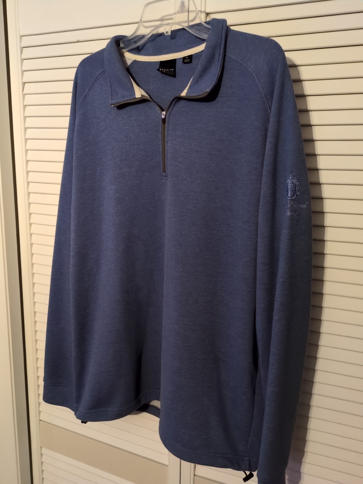 Dunning Golf Trump National Doral Long Sleeve Quarter Zip Men's XL Blue gallery