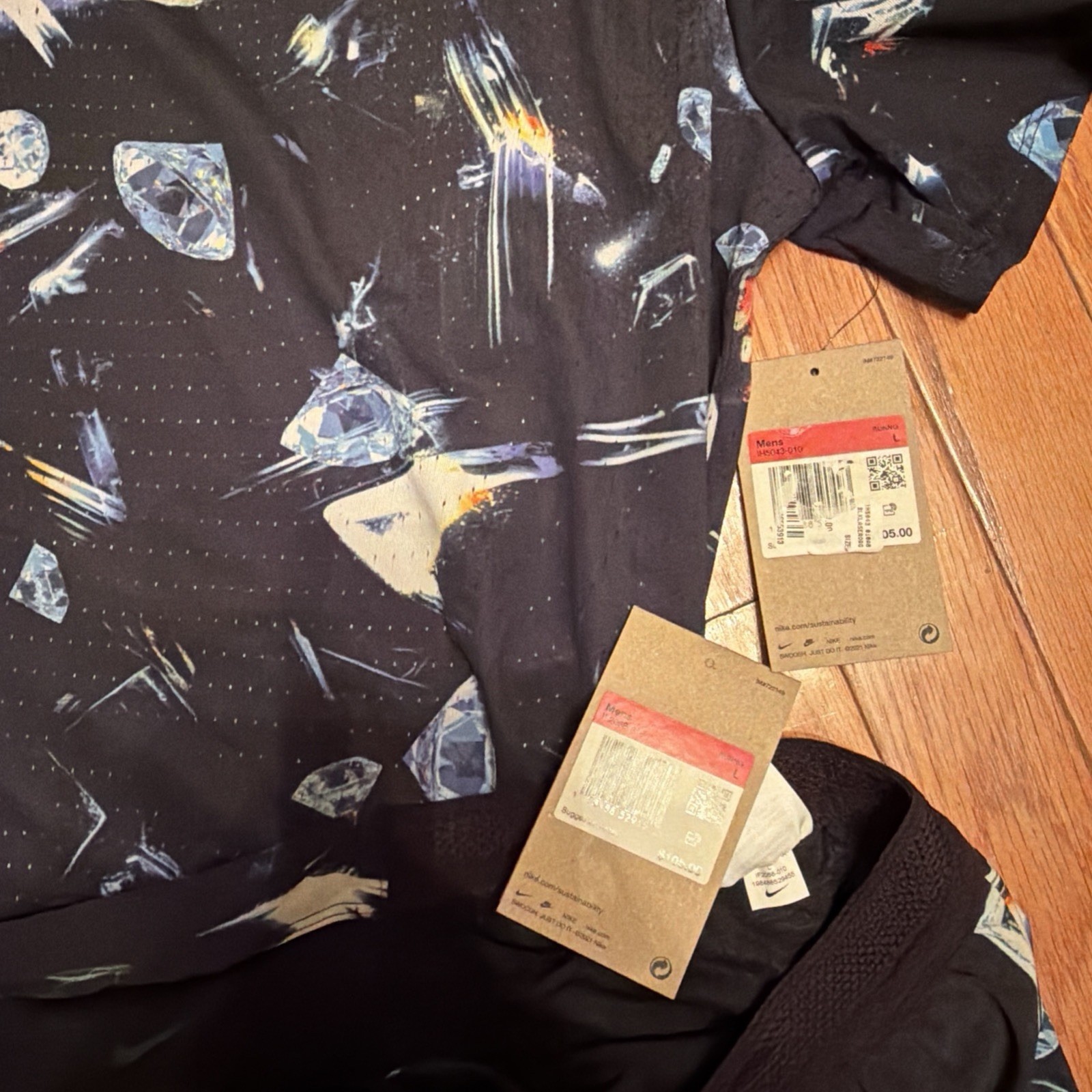 Nike AeroSwift Glam Dri-FIT ADV Running Top& Shorts Full Set Men Sz L IH5043-010 gallery