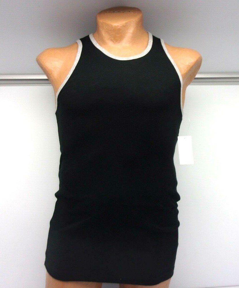Jocko Men's Robbie Tank Top Black/Gray Size Sm-XL 1001R 176H