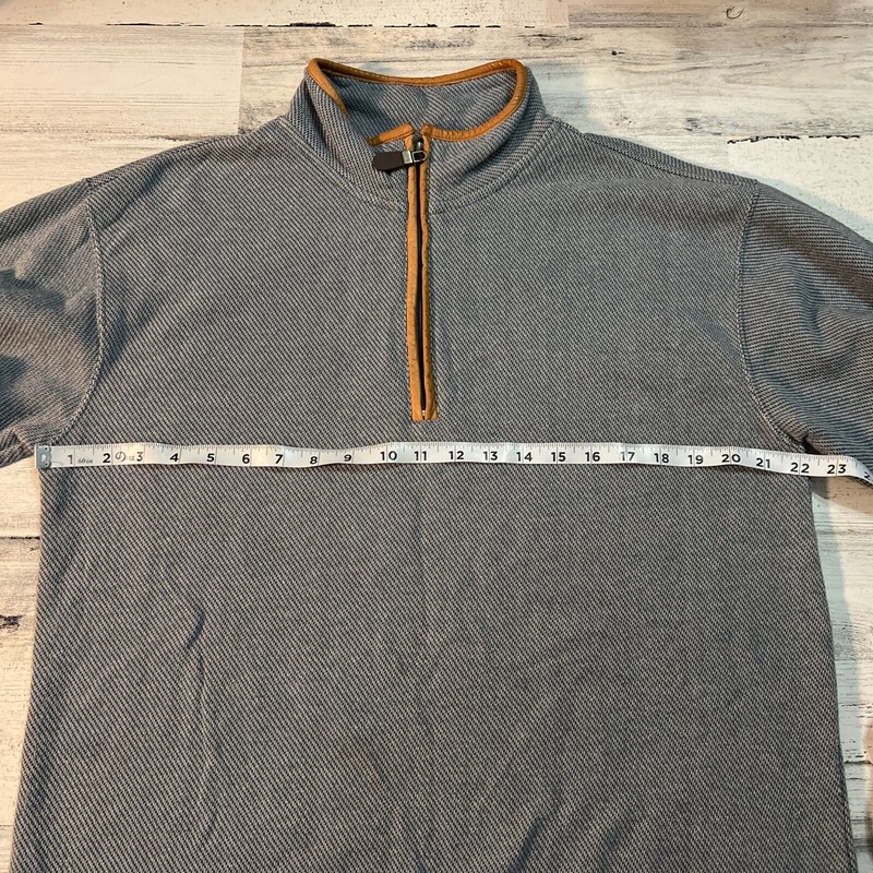 Orvis Long Sleeve Pullover 1/4 Zip Heather Gray Elbow Patches Mens Size Medium gallery
