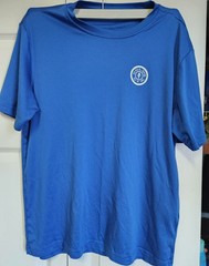 🔥Golds Gym Personal Trainer short sleeve T Shirt Mens Medium. Royal Blue.