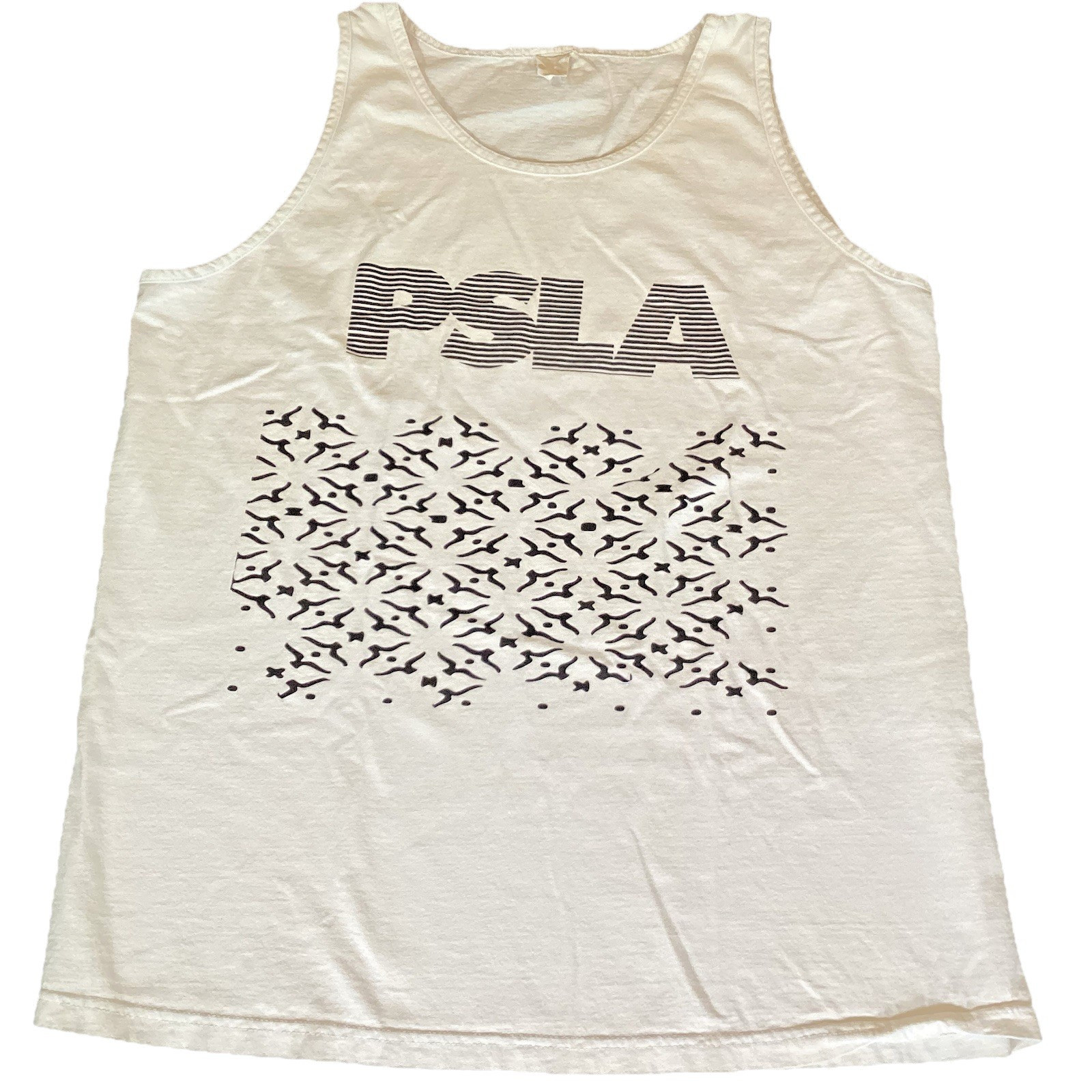 PSLA Tank Top Size Large Men's Y2K White Mall-Core Pacific Sunwear LA Vintage gallery