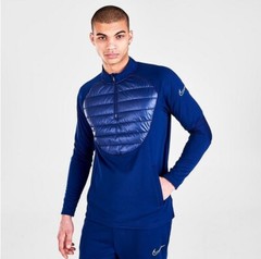 Nike Therma-Fit Winter Warrior Strike Drill Top Blue Void Men’s Sz S DC9168 492