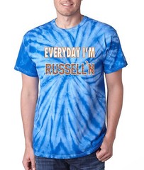 TIE DYE Russell Westbrook Oklahoma City “Everyday I’m Russell’n” T-shirt