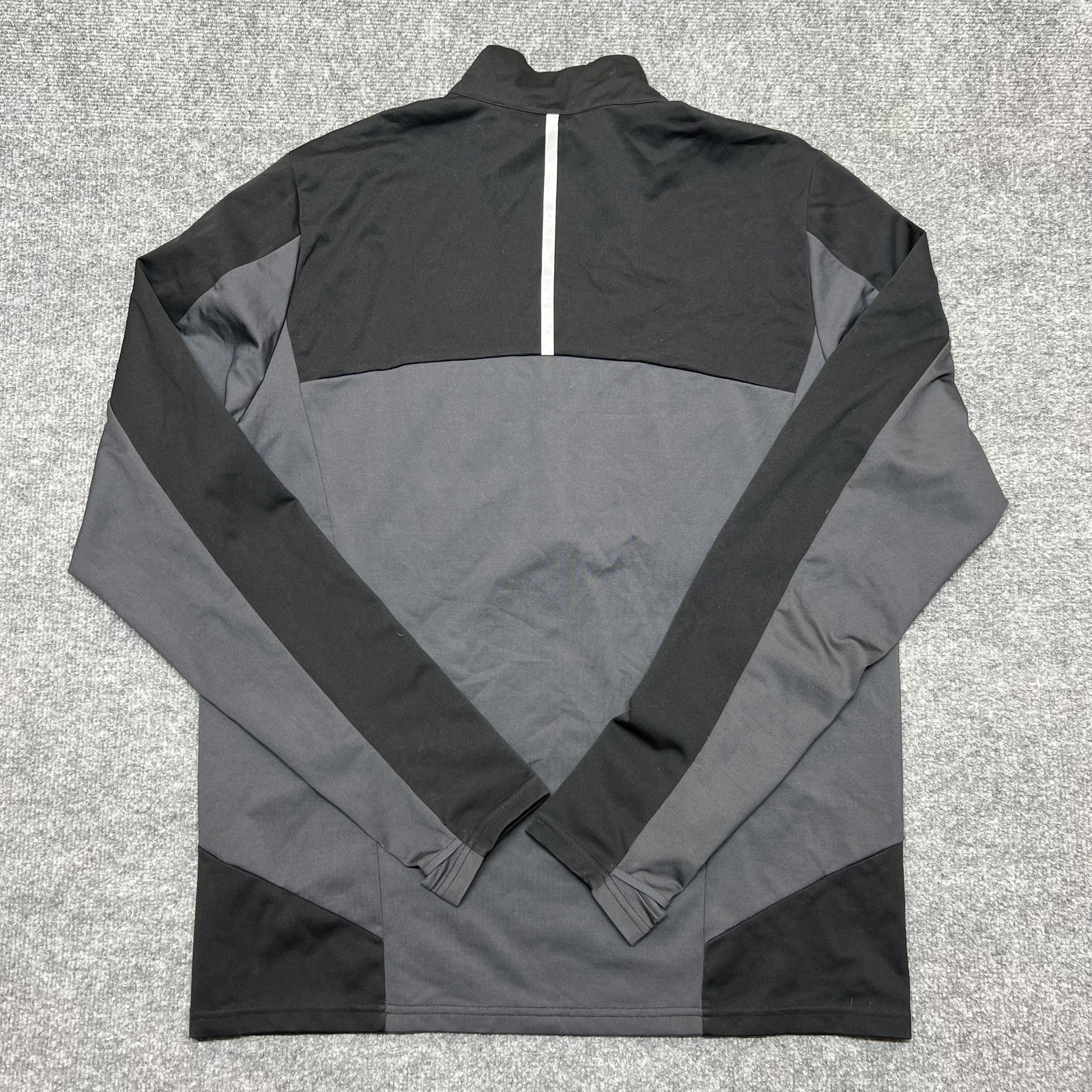 Eastern Mountain Sports Pullover Shirt Mens Large Black Gray Techwick 1/4 Zip gallery