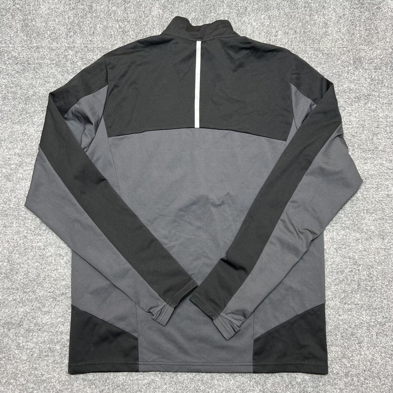 Eastern Mountain Sports Pullover Shirt Mens Large Black Gray Techwick 1/4 Zip gallery
