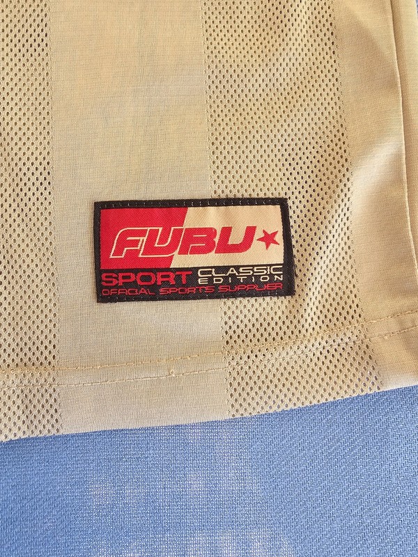 Vintage Fubu 05 Men's Jersey XL Red Beige/Gold Hip Hop Shirt - Very Rare - Nice gallery