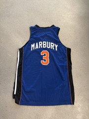 New York Knicks Starbury S. Marbury #3 Men’s XL Blue Mesh Basketball Jersey