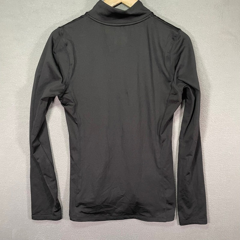 Reebok Quarter Zip Mens Medium Black Athletic Thumbhole Performance Jacket gallery