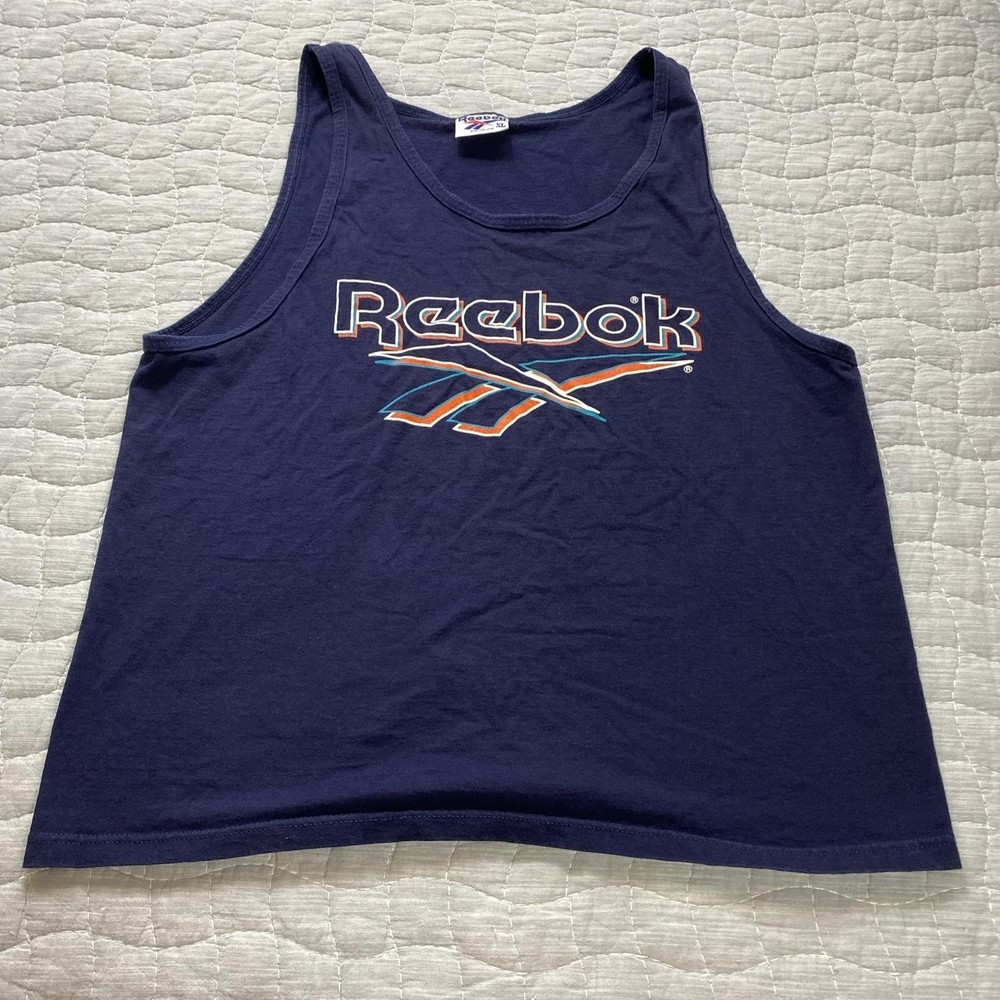 Reebok Tank Top Shirt Mens XL Athletic Gym Sports Sleeveless 90s Retro Vintag