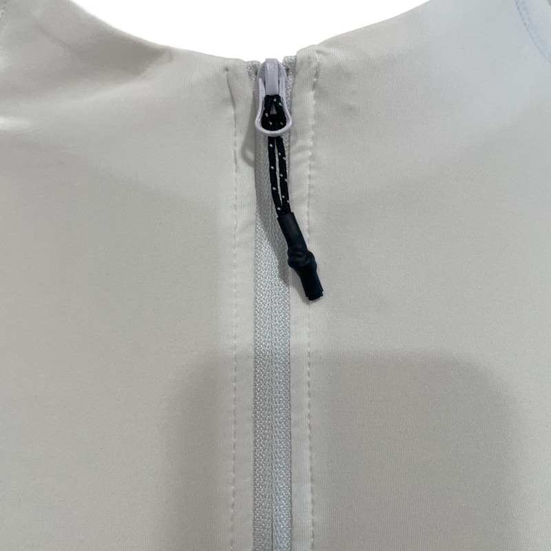 White Quarter Zip Performance Long Sleeve Shirt 2XL Athleisure Training Minimal gallery